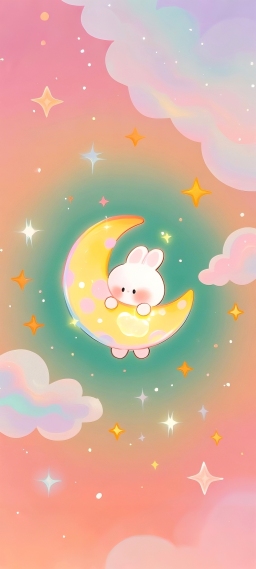 月亮上的萌兔星梦