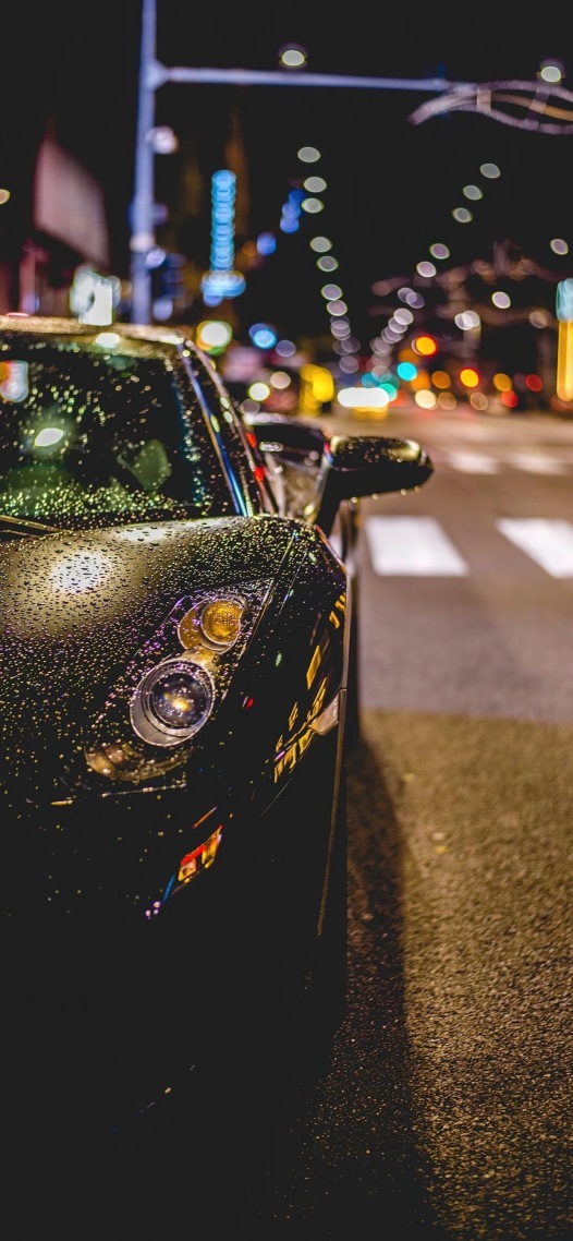 高清跑車城市夜景