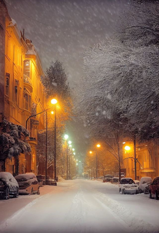 雪街景