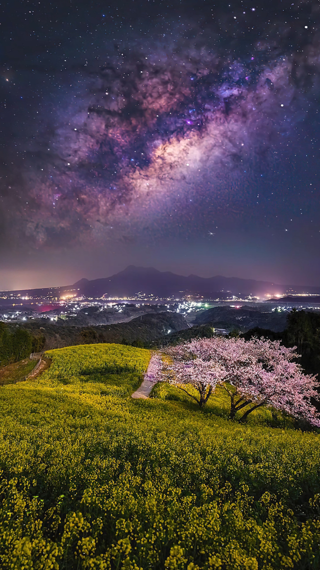 唯美星辰油菜花海