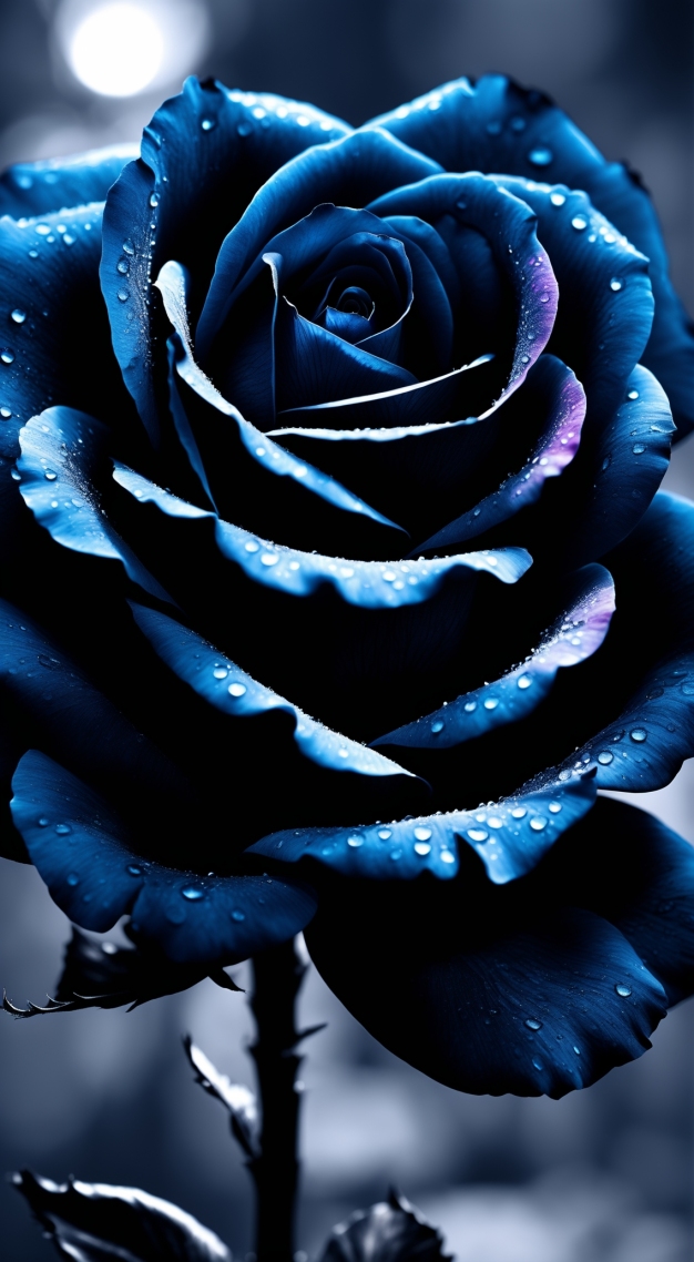 黑色玫瑰(小清新手机静态壁纸) - 小清新手机壁纸下载 - 元气壁纸