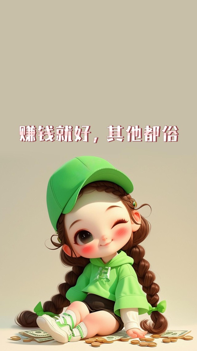 赚钱就好，其它都俗