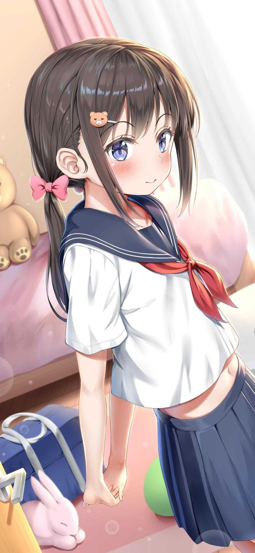 手機背景圖片JK少女