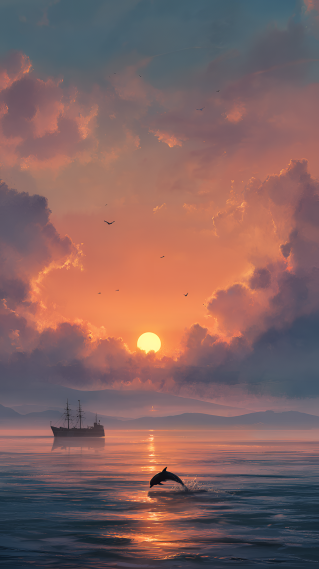 夕阳西下