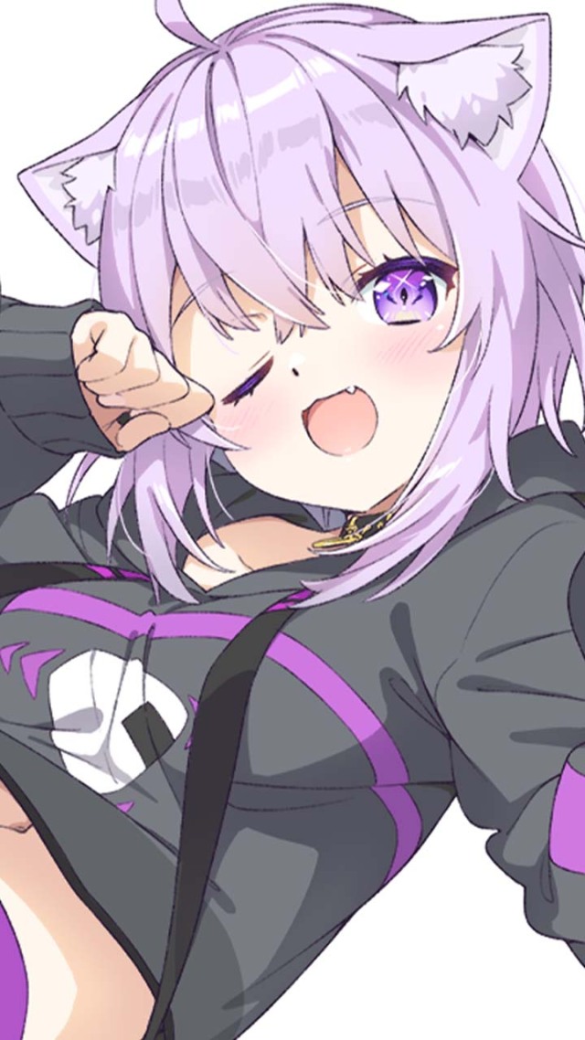 紫發運動美女