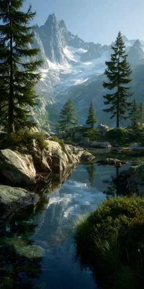 静谧山林，雪域回响