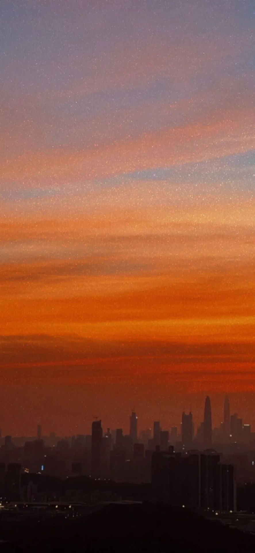 橙色的天空