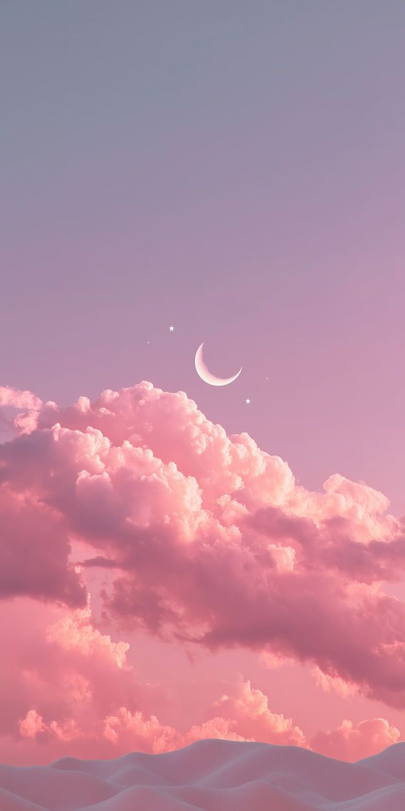 天邊的雲與月
