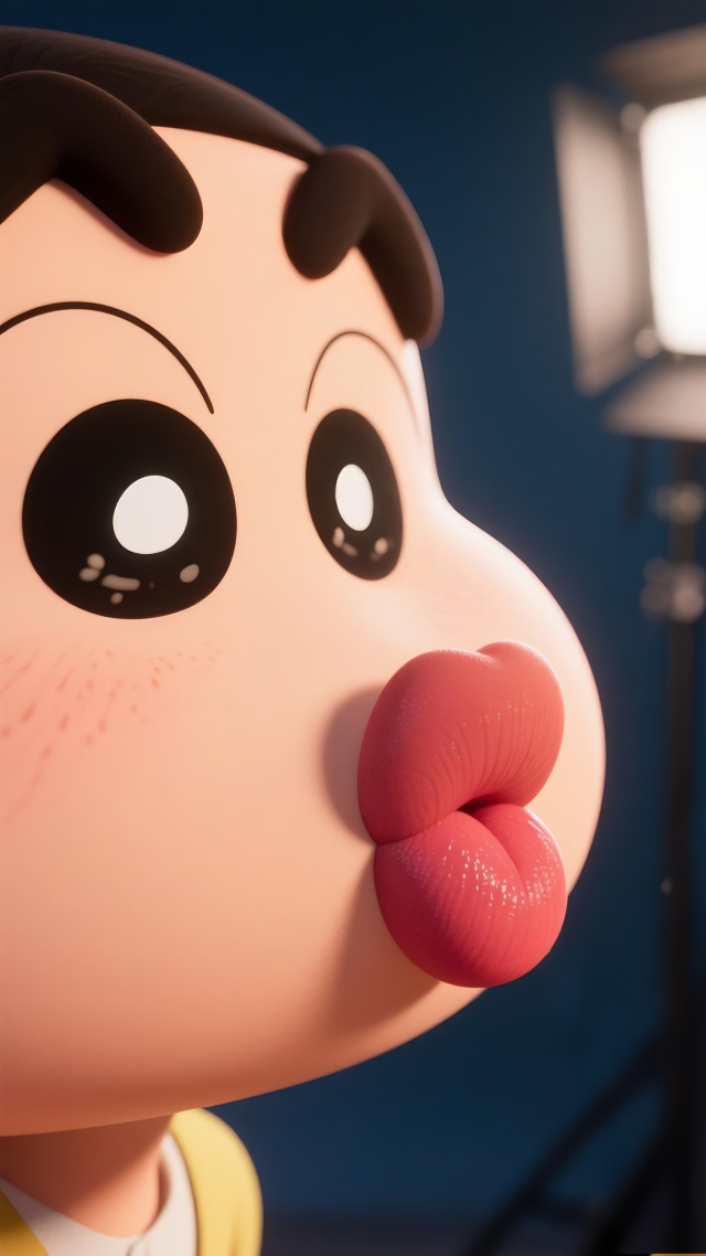 蜡笔小新的亲亲3D版