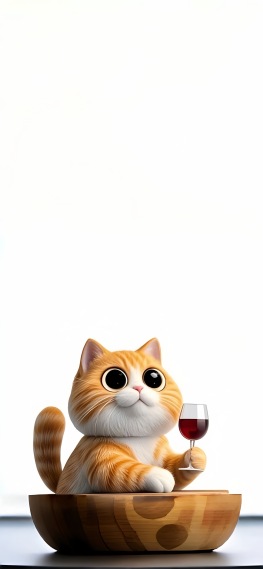 猫咪捧酒杯