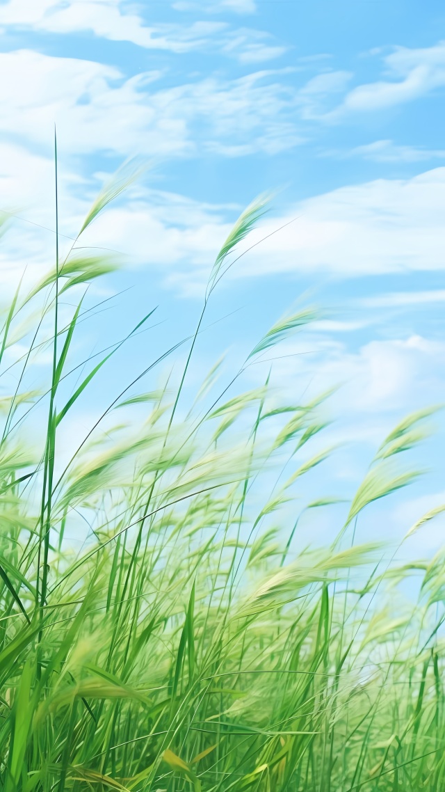 绿色芦苇