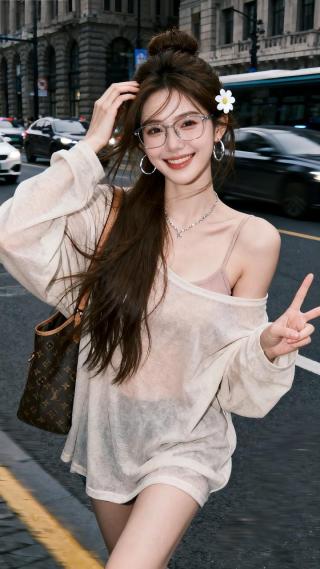 街拍美人