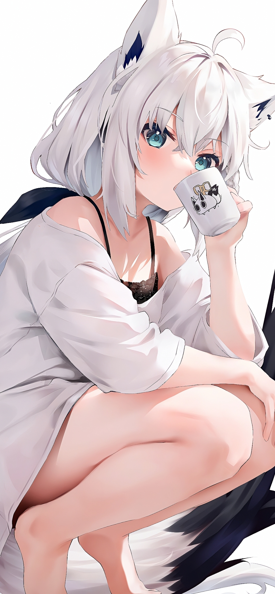 喝水女孩