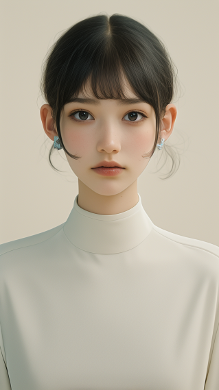 清纯高冷美女