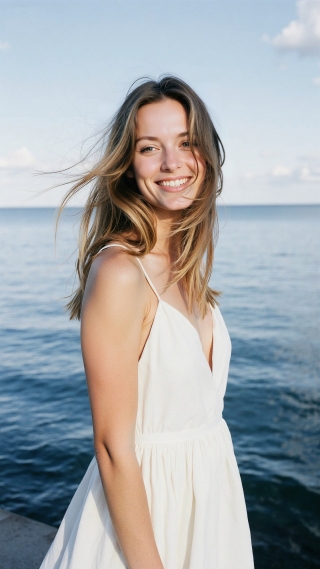 海边美女