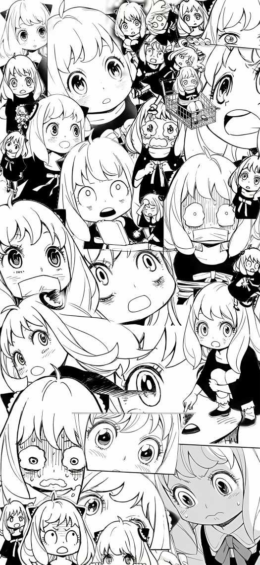二次元線條畫