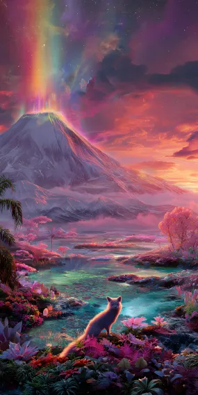 狐见彩虹山
