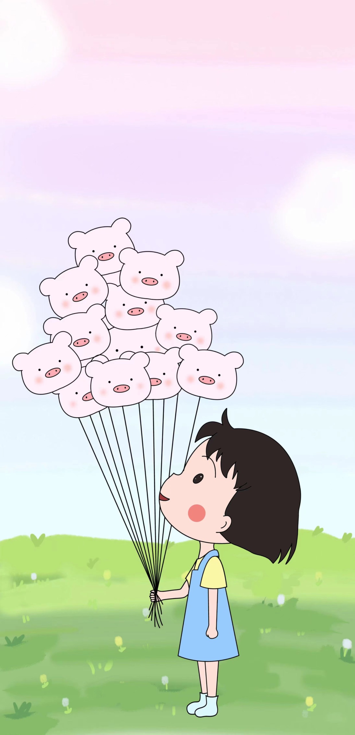 櫻桃小丸子與豬豬氣球
