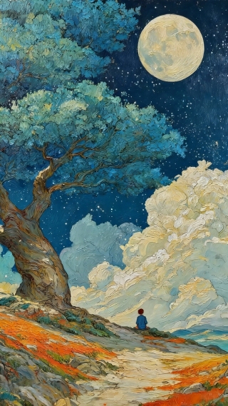 蓝树·明月·静思