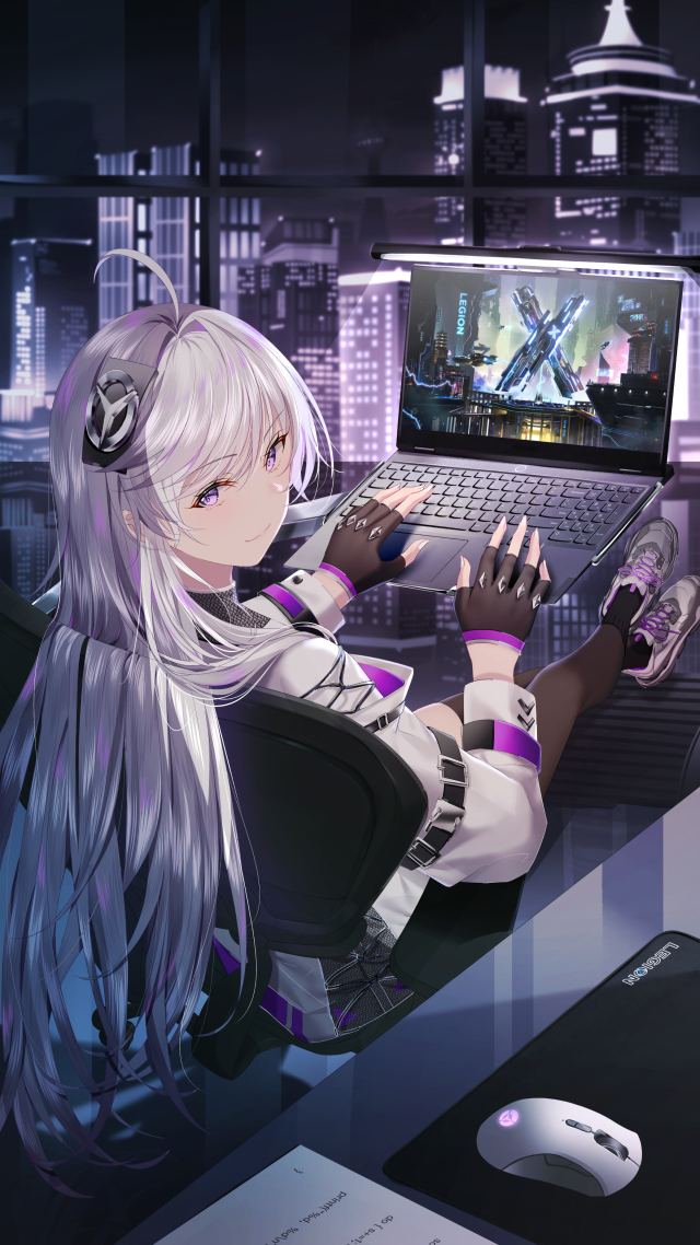 微信主頁壁紙電競少女