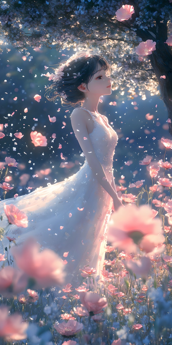 落花(动漫手机静态壁纸)