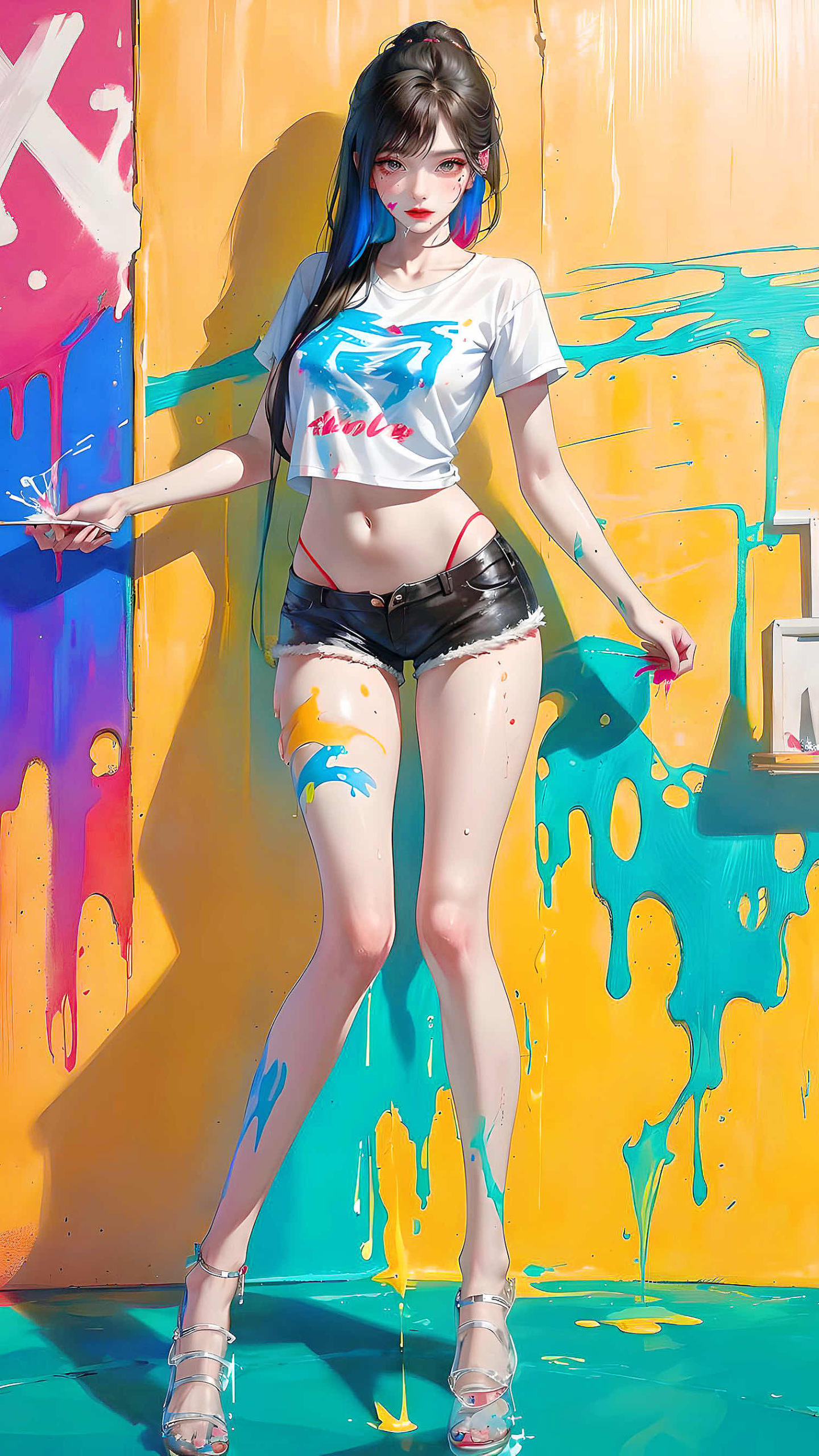 彩繪美女