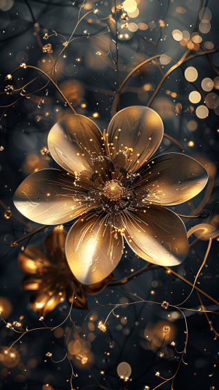 静谧花语-金色芳华