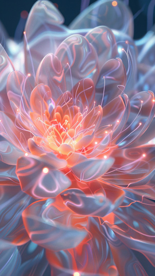 静谧花语-光之心