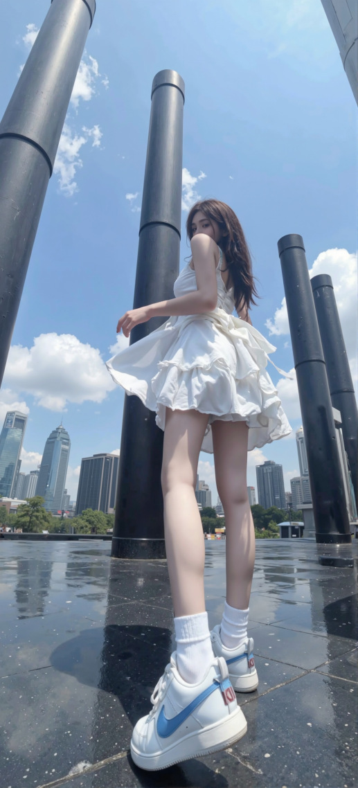 美女背影