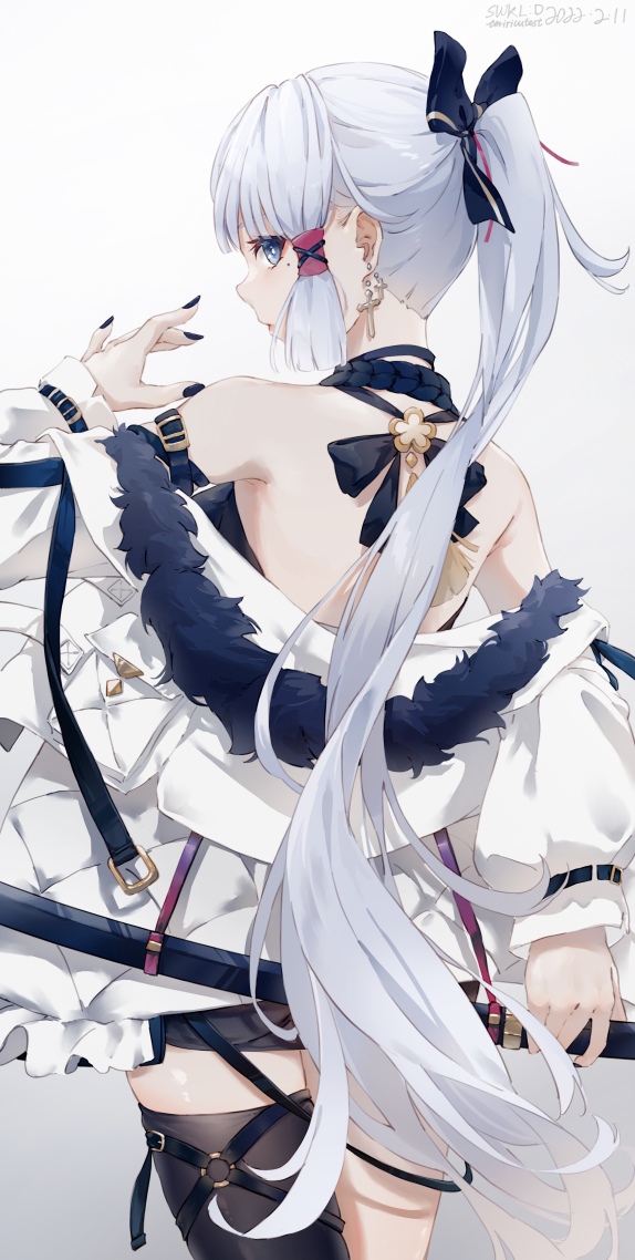  私服 神里大小姐微信聊天背景牆壁紙