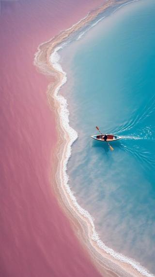 七彩湖上
