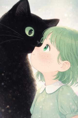黑猫与少女