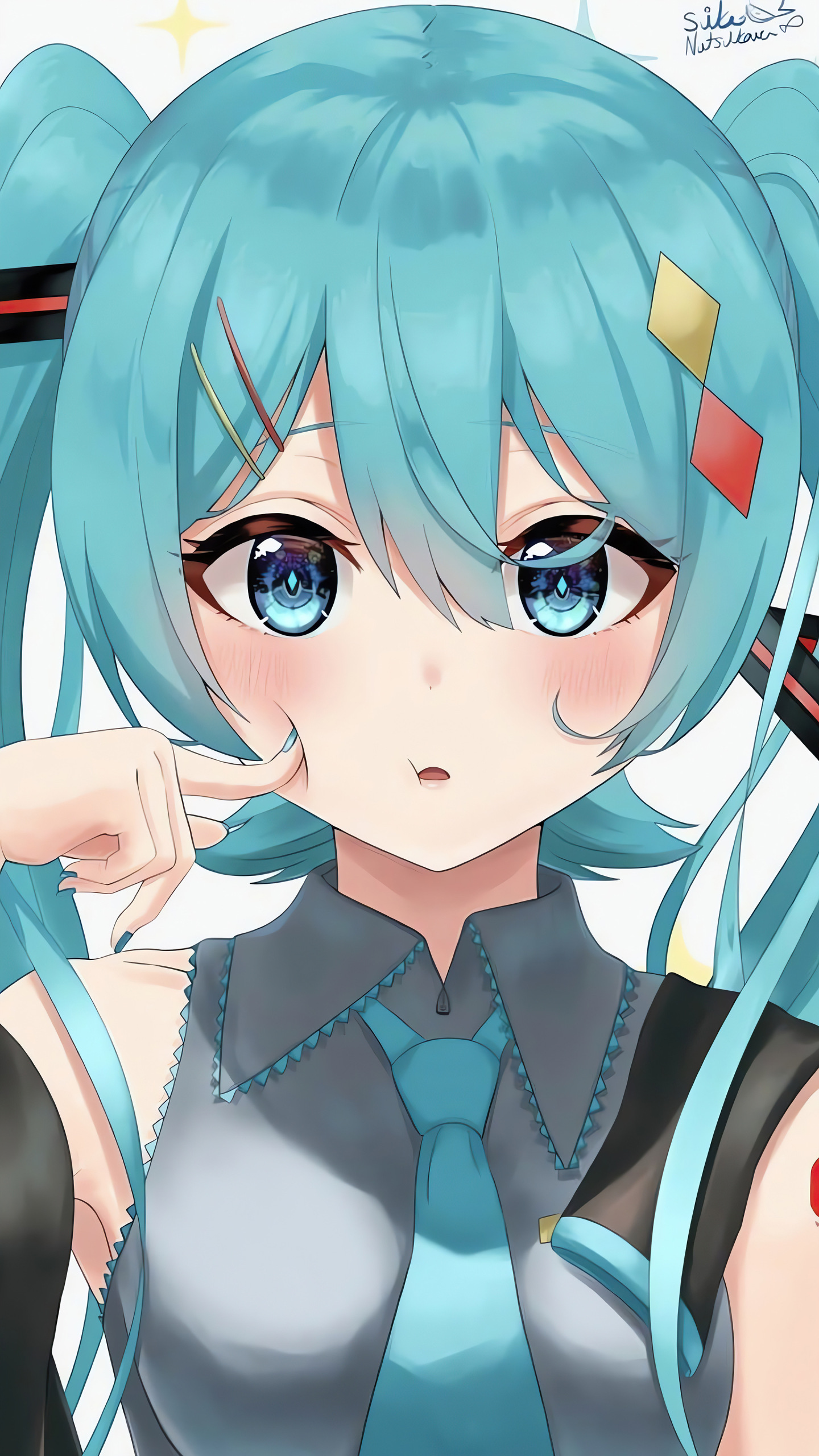 绿发美少女