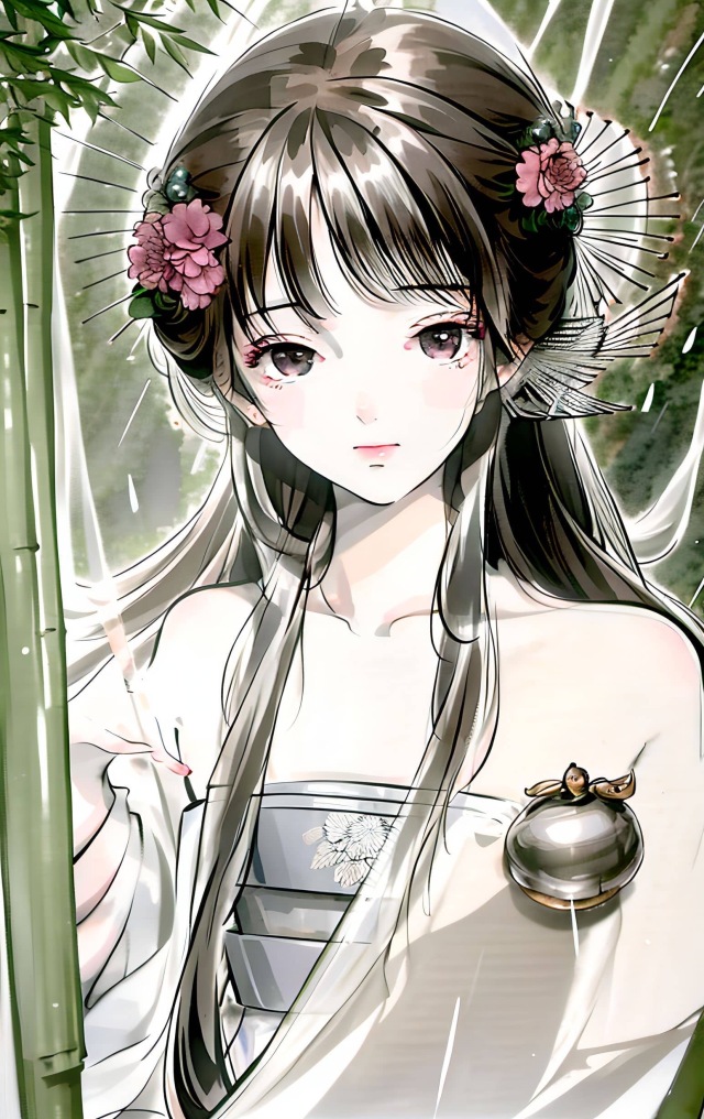 手绘美女