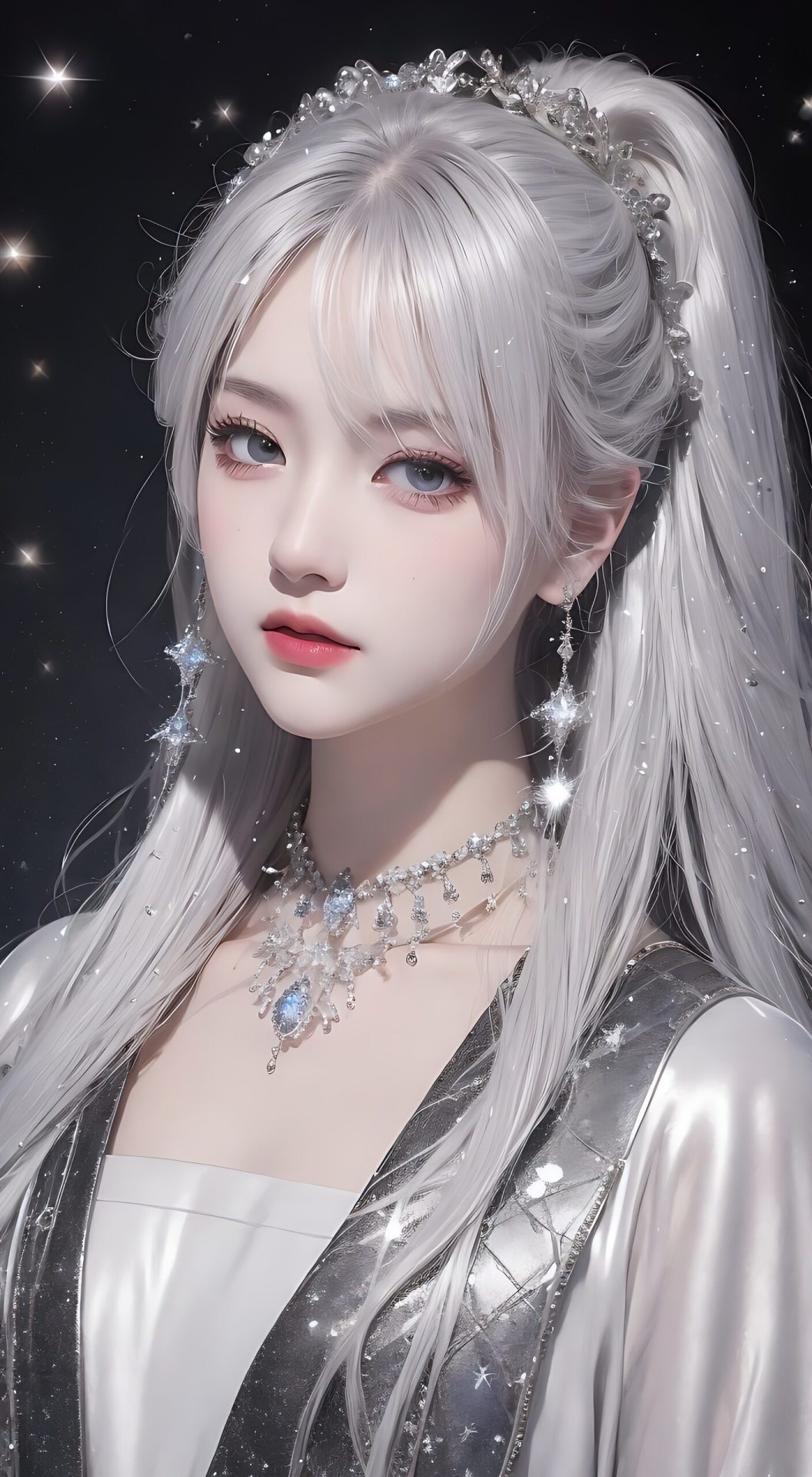 白髮美女