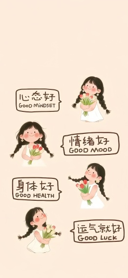 励志文字：心态好