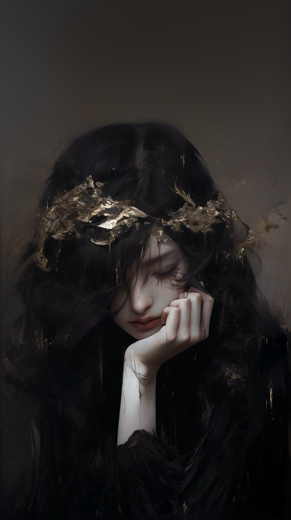 水墨美人
