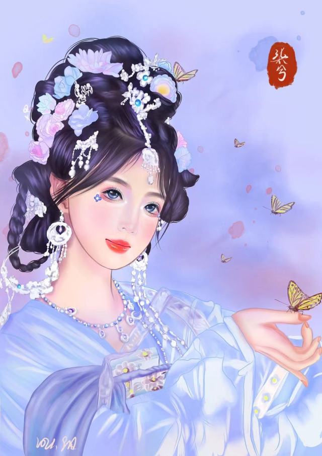 微信聊天背景圖片高清蝴蝶仙子