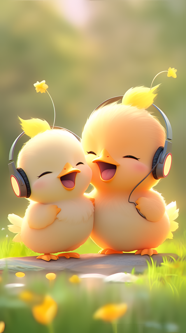 可爱小黄鸭‖开心