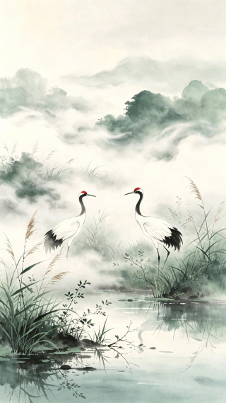 云溪双鹤