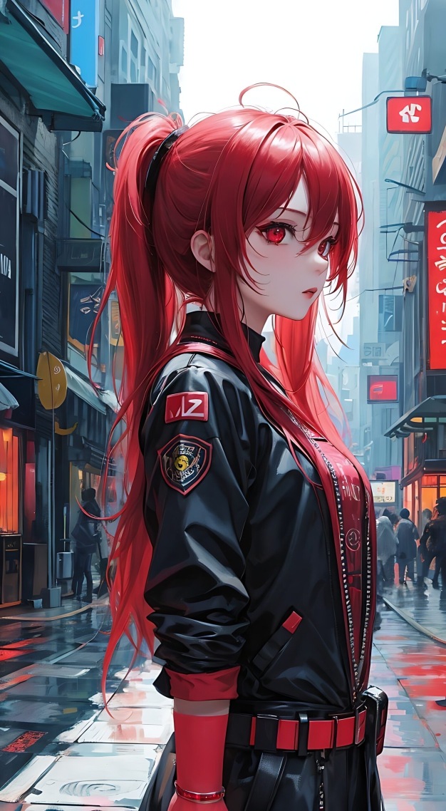 賽博朋克風美少女