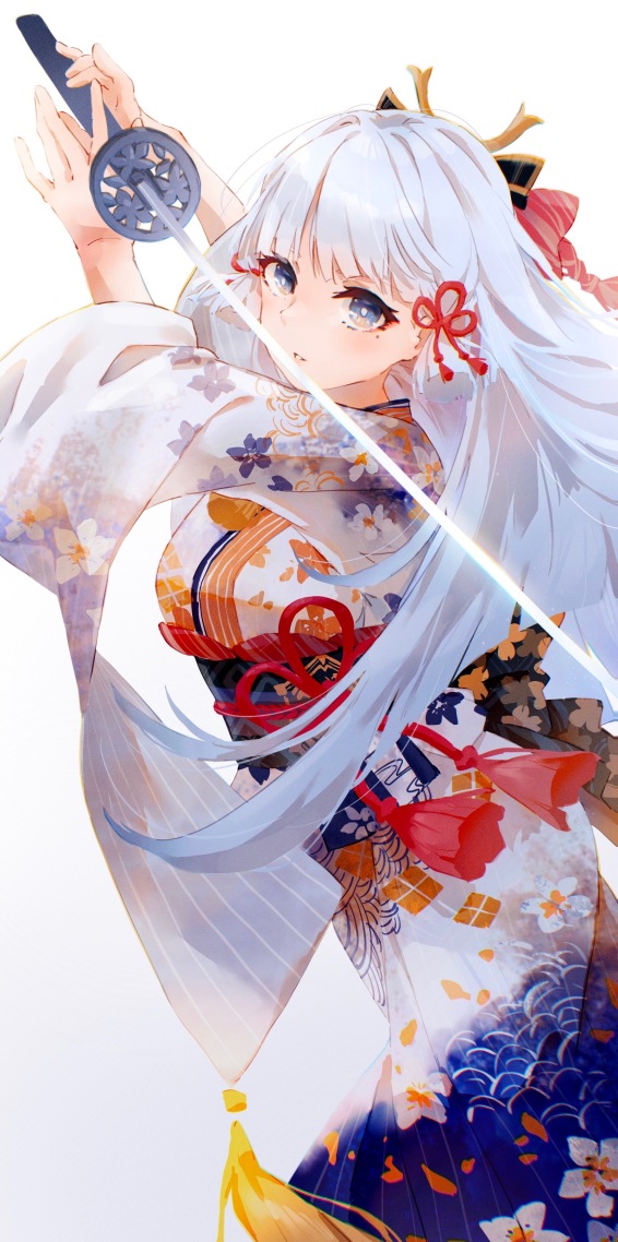 2k原神油画神里绫华