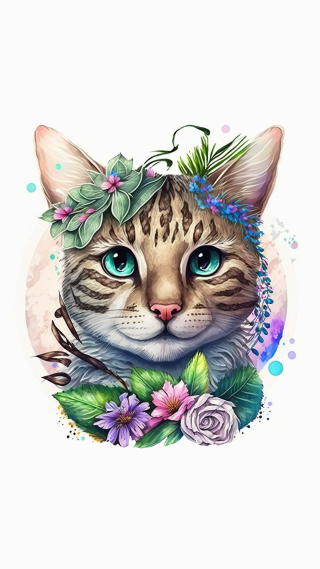 水彩壁纸 水彩手机壁纸 水彩手机静态壁纸 元气壁纸