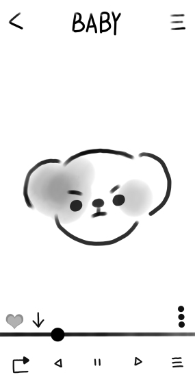 小白小狗听音乐