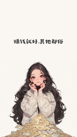 赚钱就好，其它都俗
