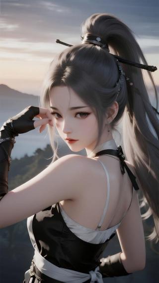 绝美侧颜