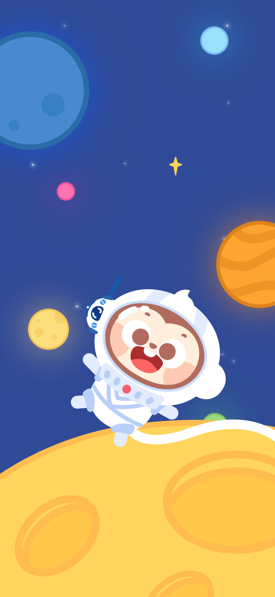 可愛太空人星球漫步
