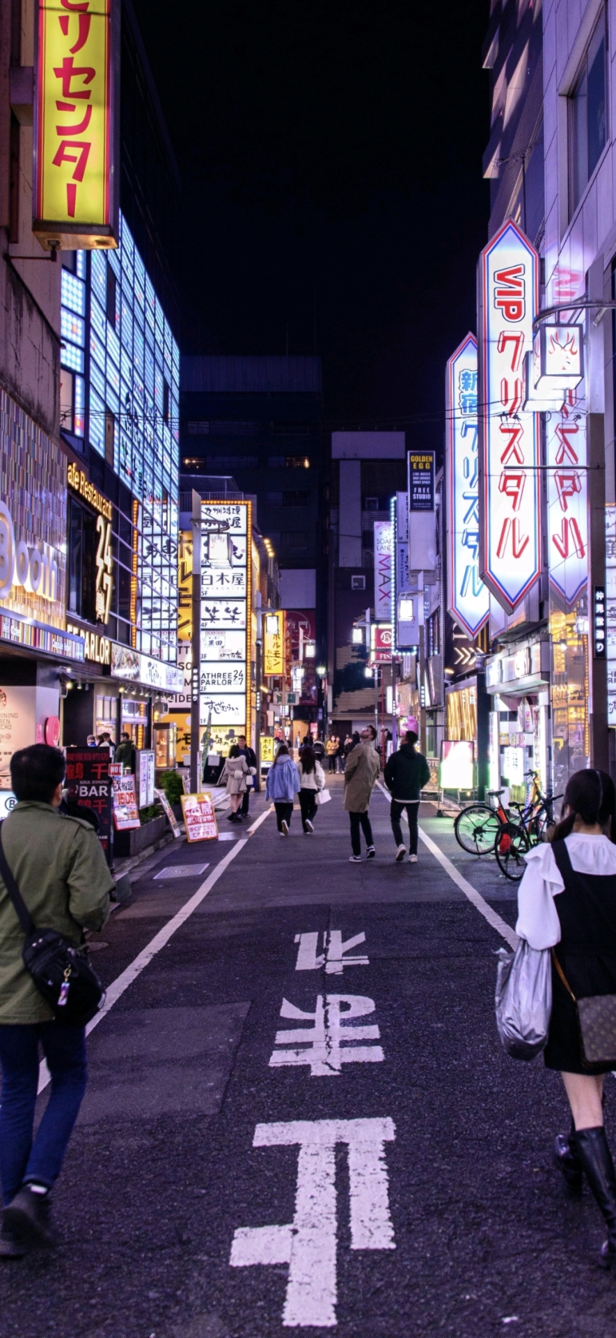 日系街道夜景