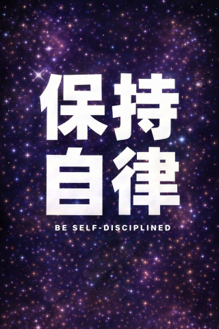 保持自律励志