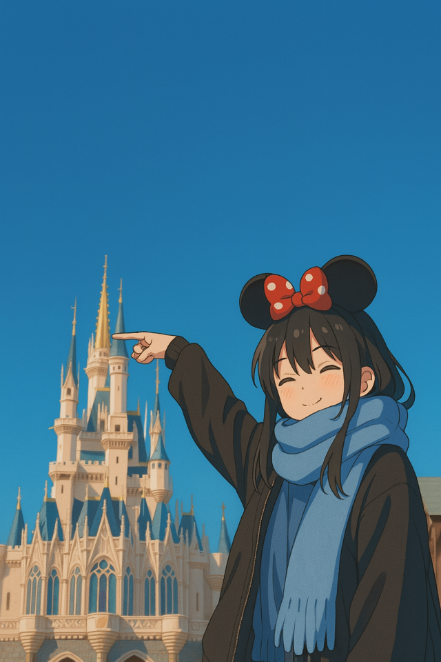 迪士尼乐园少女